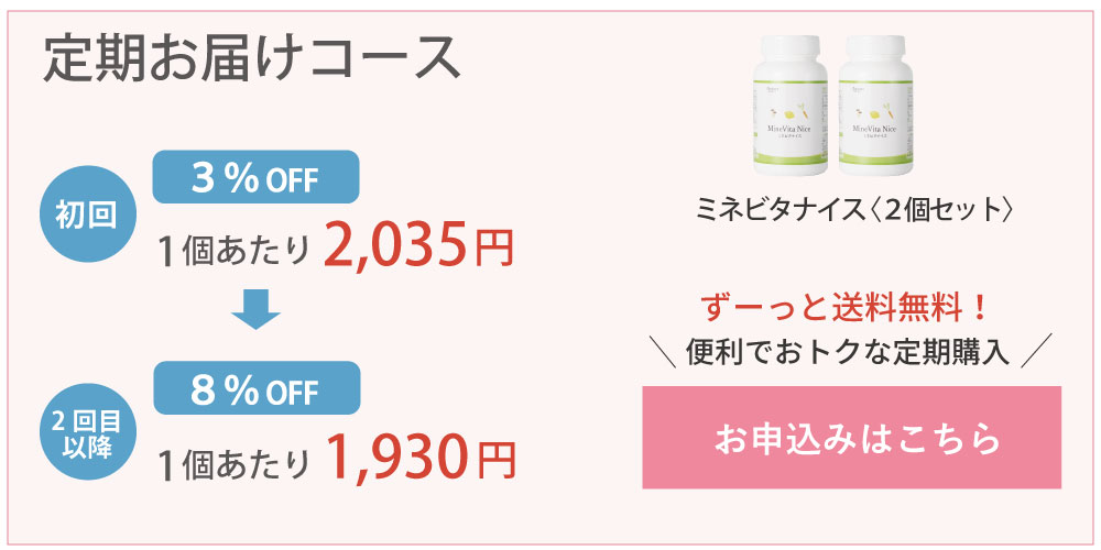 アイナチュラプレミアムミネビタナイス定期購入はこちら