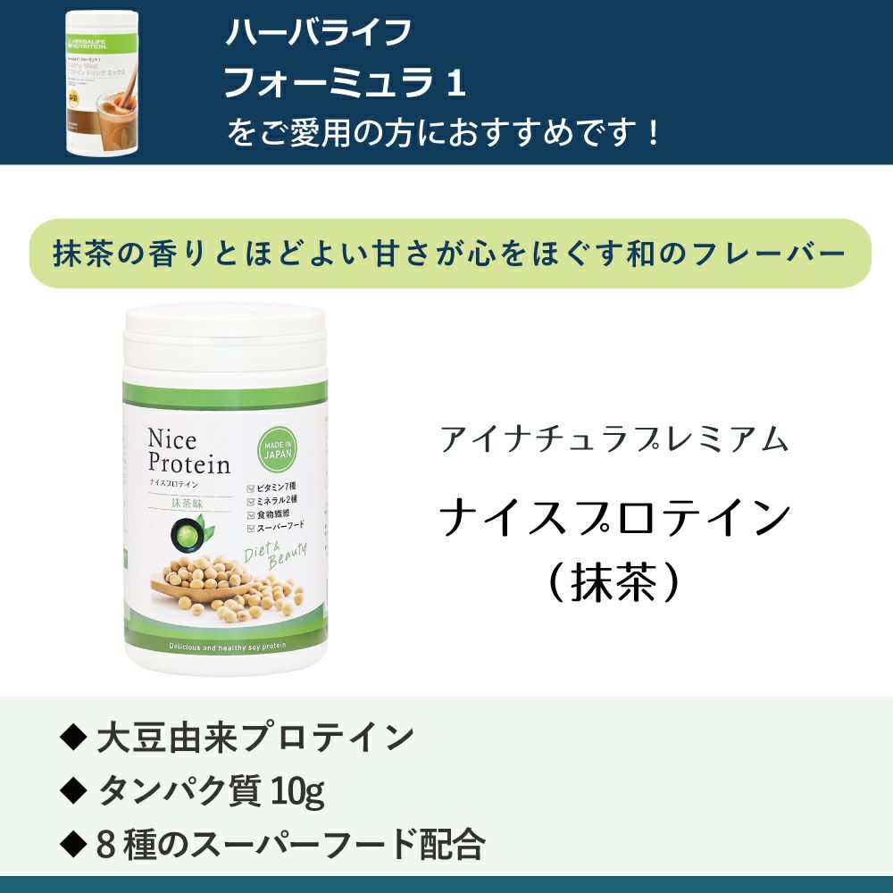 アイナチュラプレミアム　ナイスプロテイン（抹茶）