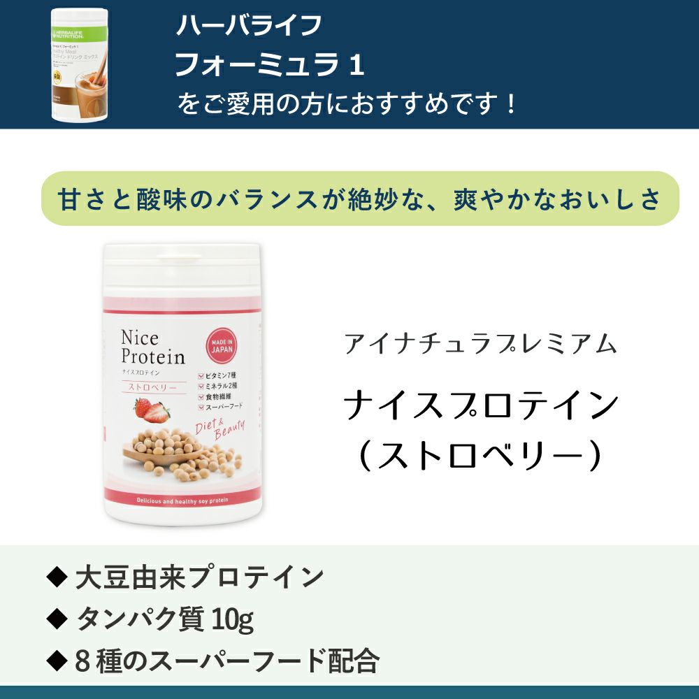 アイナチュラプレミアム　ナイスプロテイン（ストロベリー）